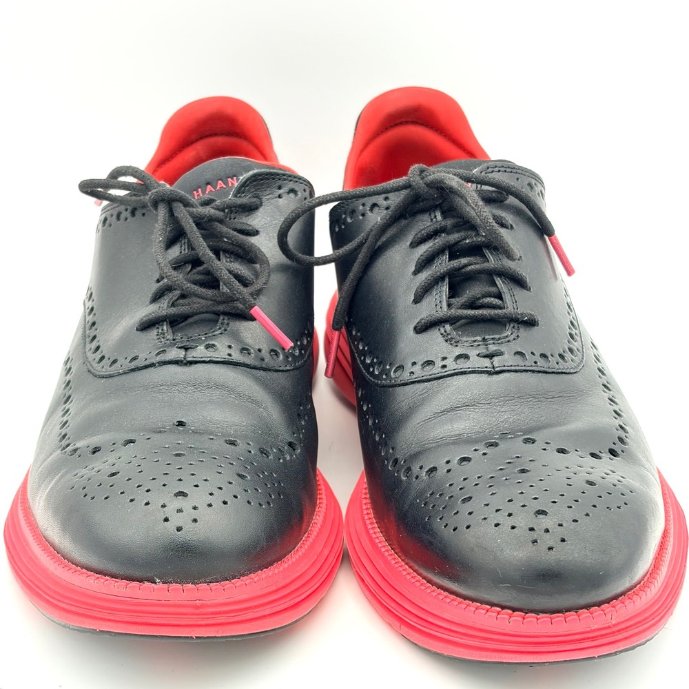 Cole Haan x Staple Pigeon OriginalGrand Wingtip Oxford Black Red Mens 12 Tech - Picture 4 of 12